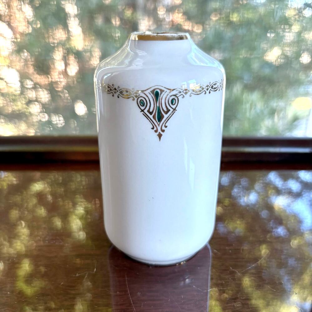 Vintage R.S. Germany Porcelain Hat Pin Holder Bud Vase Art Nouveau